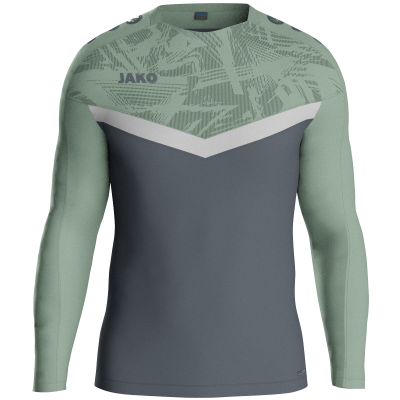 Jako Iconic sweat majica dugih rukava — sivo zelena/siva_EliteSport
