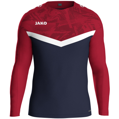 Jako Iconic sweat majica dugih rukava — tamno plava/tamno crveno_EliteSport