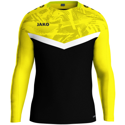 Jako Iconic sweat majica dugih rukava — žuta/crna_EliteSport