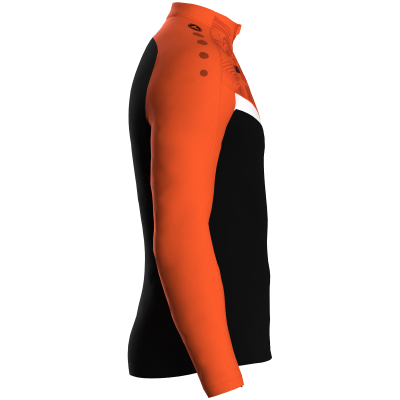 Jako Iconic ziptop majica dugih rukava – narančasta/crna_EliteSport