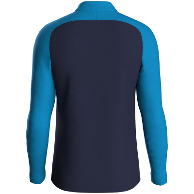 Jako Iconic ziptop majica dugih rukava – nebesko plava/tamno plava/neon žuta_EliteSport