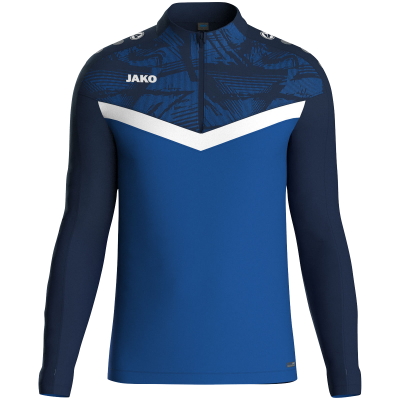 Jako Iconic ziptop majica dugih rukava – plava/tamno plava_EliteSport