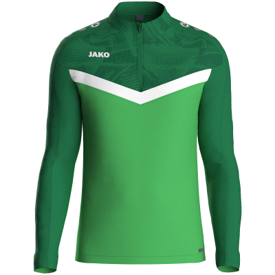 Jako Iconic ziptop majica dugih rukava – svijetlo zelena/zelena_EliteSport