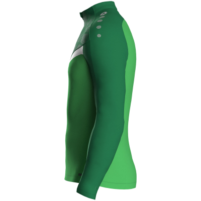 Jako Iconic ziptop majica dugih rukava – svijetlo zelena/zelena_EliteSport