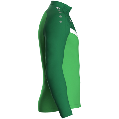 Jako Iconic ziptop majica dugih rukava – svijetlo zelena/zelena_EliteSport