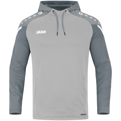 Jako Performance poliester majica s kapuljačom — siva_EliteSport