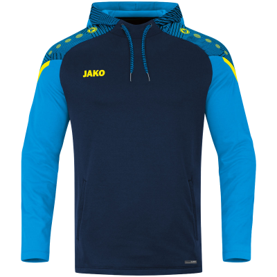 Jako Performance poliester majica s kapuljačom — tamno plava/nebesko plava_EliteSport