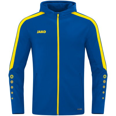 Jako Power jakna s kapuljačom – plava/žuta_EliteSport