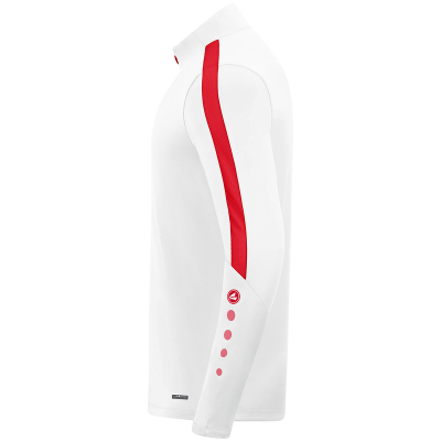Jako Power ziptop majica dugih rukava –bijela/crvena_EliteSport