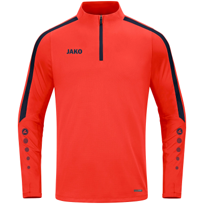 Jako Power ziptop majica dugih rukava – neon narančasta_EliteSport