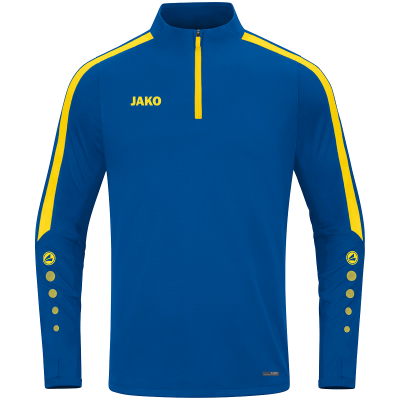 Jako Power ziptop majica dugih rukava – plava/žuta_EliteSport
