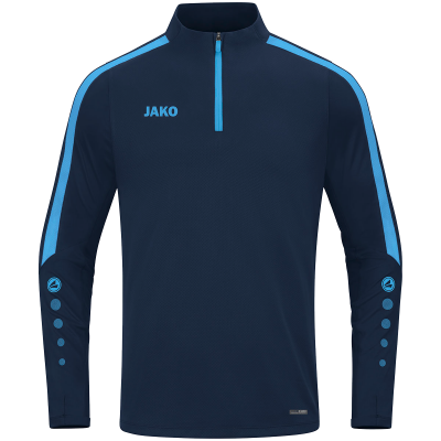 Jako Power ziptop majica dugih rukava – tamno plava_EliteSport