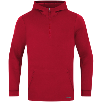 Jako Pro Casual ziptop majica s kapuljačom – tamno crvena_EliteSport