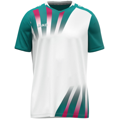 Jako Vintage dres kratkih rukava — bijela/tirkizna_EliteSport