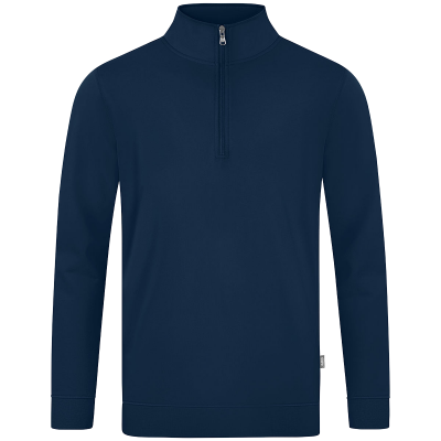 Jako Doubletex ziptop majica dugih rukava — tamno plava_EliteSport