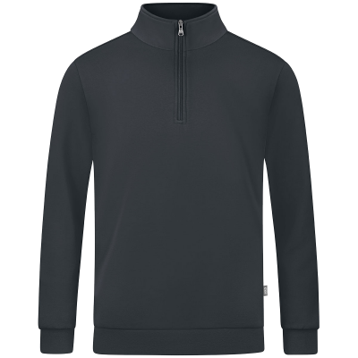 Jako Organic ziptop majica dugih rukava — antracit_EliteSport