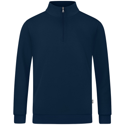 Jako Organic ziptop majica dugih rukava — tamno plava_EliteSport