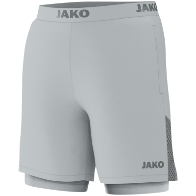 Jako Power kratke hlače 2u1 – svijetlo siva_EliteSport