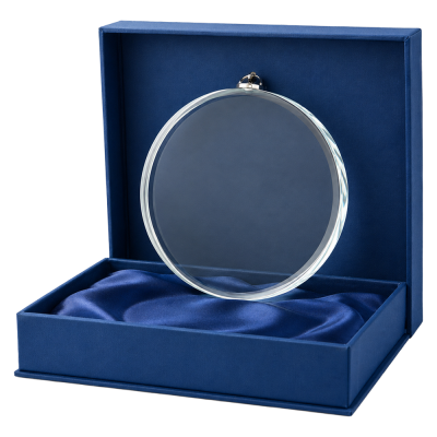 Staklena medalja Lucida u prezentacijskoj kutiji 70mm_EliteSport