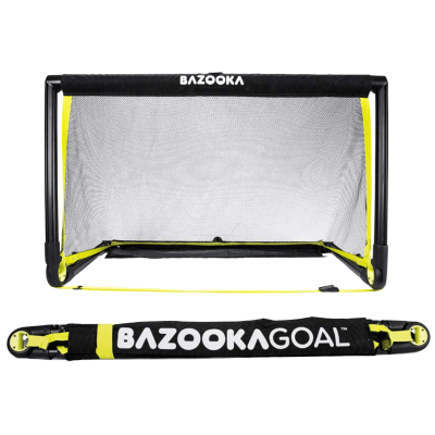 Bazookagoal Teleskopski Gol - 120 × 75 cm Crveno-bijeli - Funino Nogometni Mini Gol