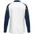Jako Sonic ziptop majica dugih rukava – bijela/tamno plava_EliteSport