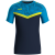 Jako Iconic poliester majica kratkih rukava — nebesko plava/tamno plava/neon žuta_EliteSport