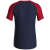 Jako Iconic poliester majica kratkih rukava — tamno plava/tamno crvena_EliteSport