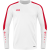 Jako Power majica dugih rukava — bijela/crvena_EliteSport