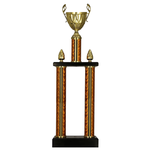 Zlatni metalni pehar ATLAS s mramornim postoljem_EliteSport