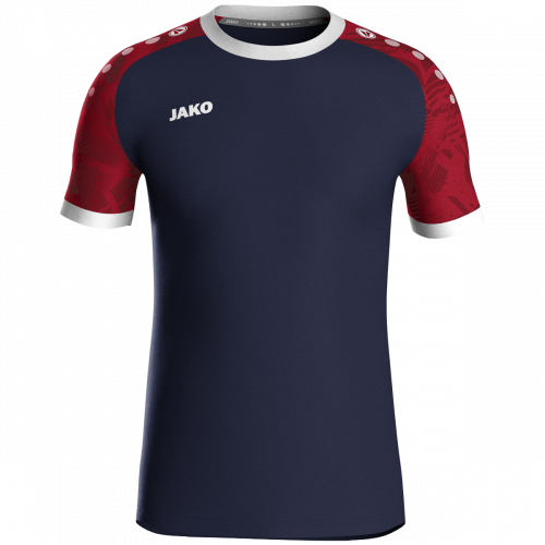 Jako Iconic dres kratkih rukava - tamno plava/chili crvena_EliteSport