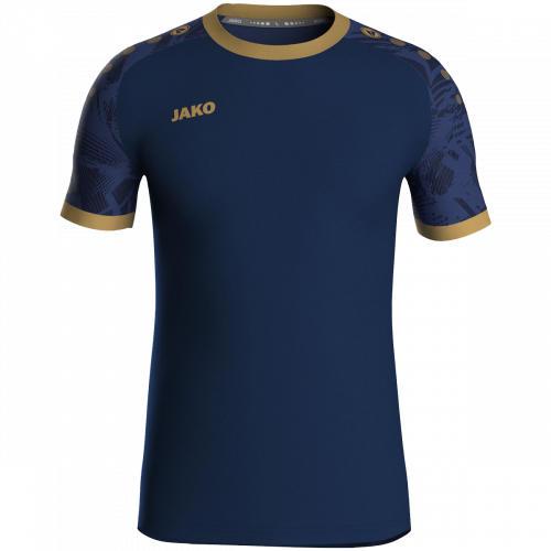 Jako Iconic dres kratkih rukava - tamno plava/zlatna_EliteSport