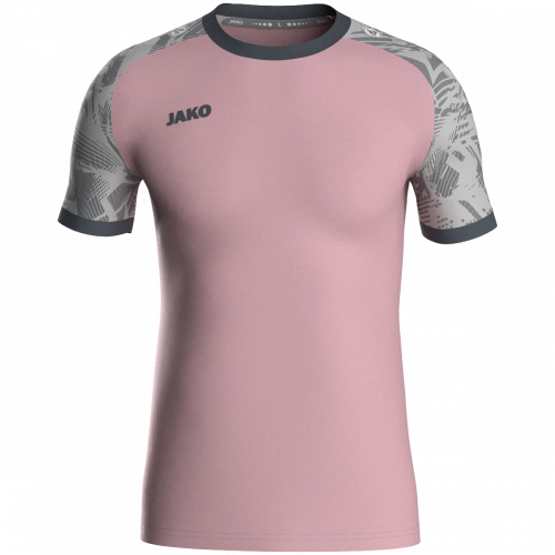 Jako Iconic dres kratkih rukava — roza/siva_EliteSport