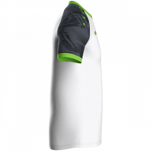 Jako Iconic dres kratkih rukava — bijela/crna/neon zelena_EliteSport