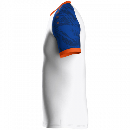 Jako Iconic dres kratkih rukava — bijela/plava/narančasta_EliteSport