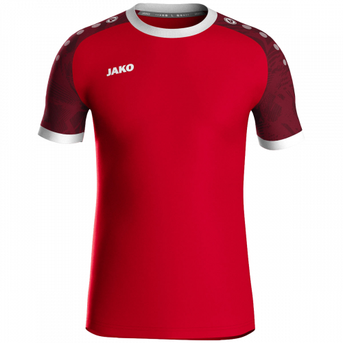 Jako Iconic dres kratkih rukava — crvena/bordo_EliteSport