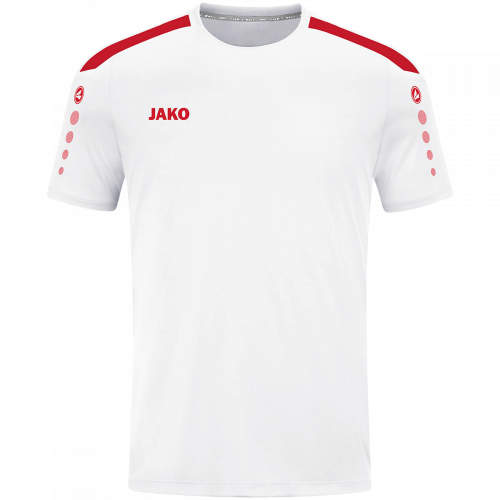 Jako Power dres kratkih rukava — bijela/crvena_EliteSport