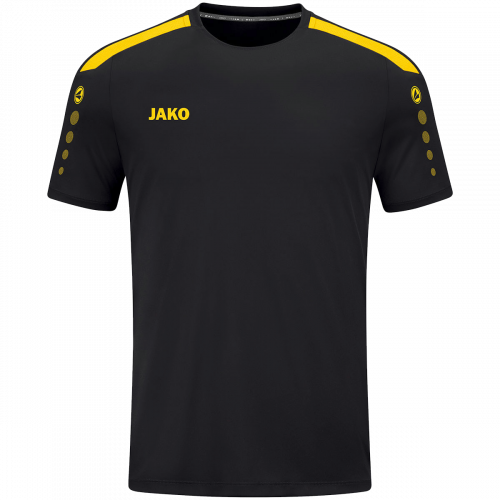 Jako Power dres kratkih rukava — crna/žuta_EliteSport