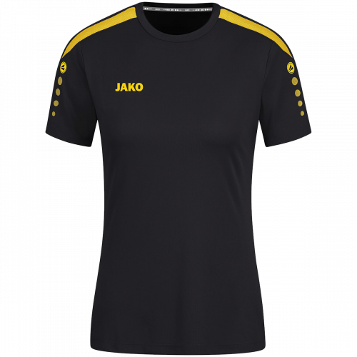 Jako Power dres kratkih rukava — crna/žuta_EliteSport