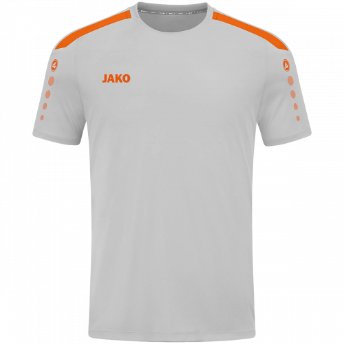 Jako Power dres kratkih rukava — svijetlo siva/narančasta_EliteSport