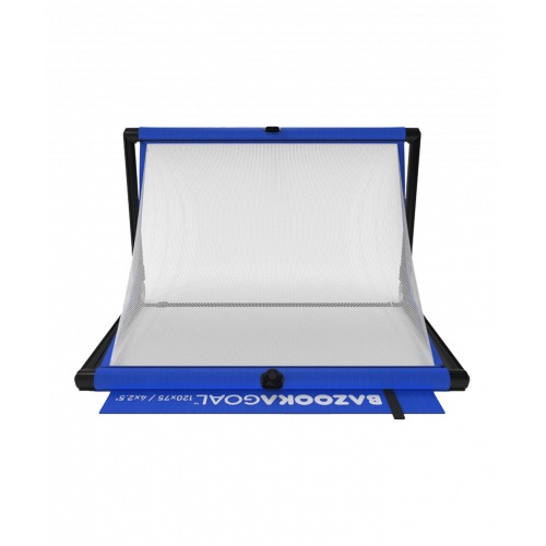 Bazookagoal Teleskopski Gol - 120 × 75 cm Plavo bijeli - Funino Nogometni Mini Gol