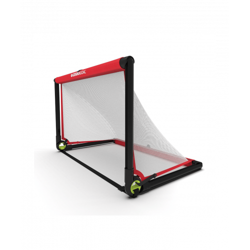 Bazookagoal Teleskopski Gol - 120 × 75 cm Crveno-bijeli - Funino Nogometni Mini Gol