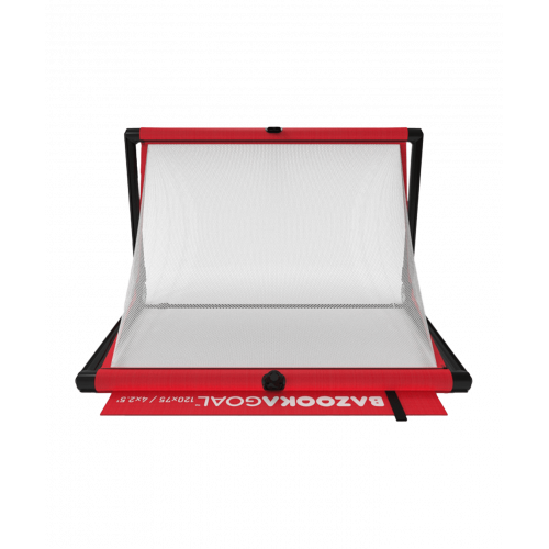 Bazookagoal Teleskopski Gol - 120 × 75 cm Crveno-bijeli - Funino Nogometni Mini Gol