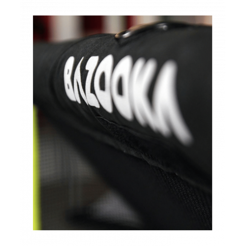 Bazookagoal Teleskopski Gol - 120 × 75 cm Crno-Žuti - Funino Nogometni Mini Gol