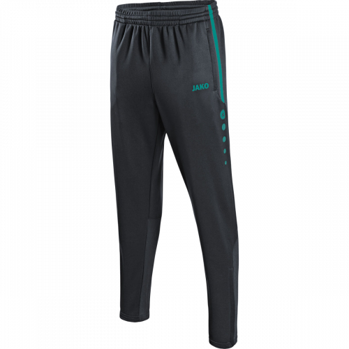 Jako Active trening hlače – antracit/tirkizna_EliteSport