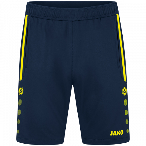 Jako Allround kratke hlače od poliestera – tamno plava/žuta_EliteSport