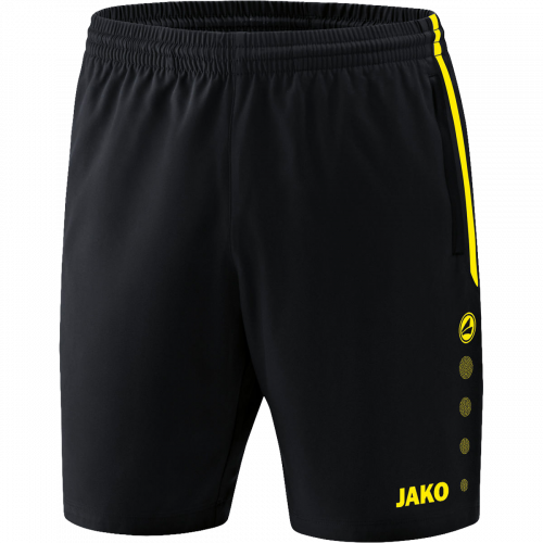 Jako Competition kratke hlače – crna/žuta_EliteSport