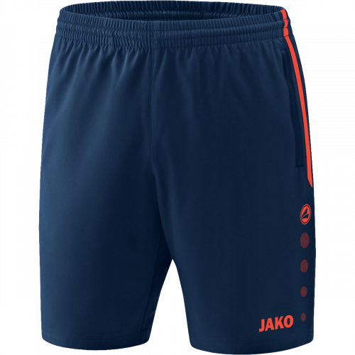 Jako Competition kratke hlače – tamno plava/neon narancasta_EliteSport