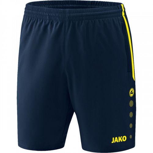 Jako Competition kratke hlače – tamno plava/žuta_EliteSport
