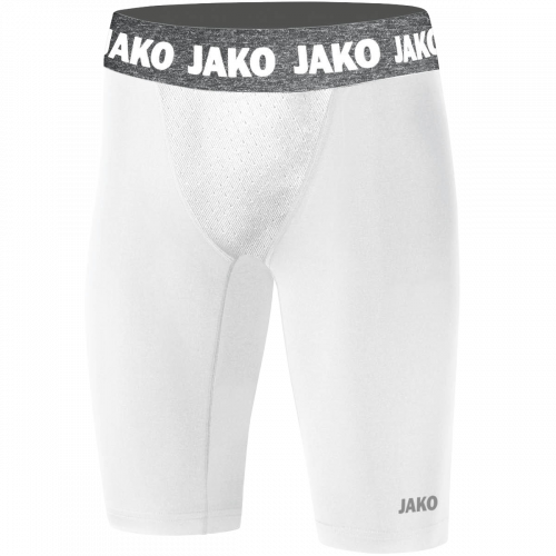 Jako Compression kratke tajice – bijela_EliteSport