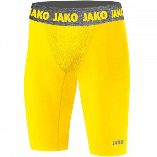 Jako Compression kratke tajice – žuta_EliteSport